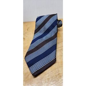 CORNELIANI Made Italy Dress Tie Men's Multicolor Stripes 100% Silk